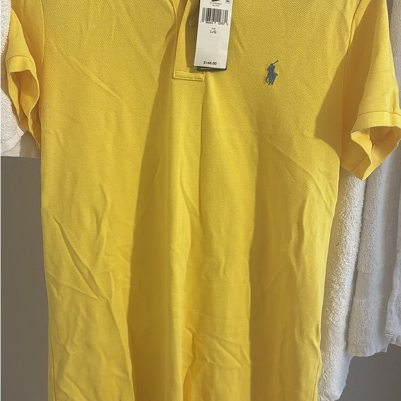 Ralph Lauren Yellow Polo Mesh Dress - Picture 1 of 2